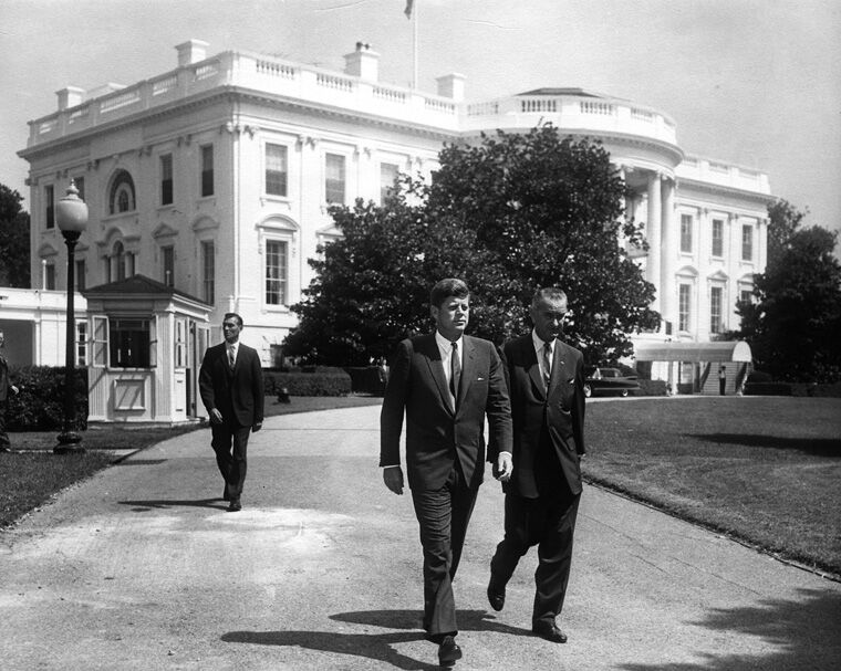 President John F. Kennedy and Vice President Lyndon Johnson